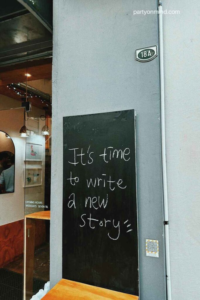 Chalkboard or Handwritten Message Wall
