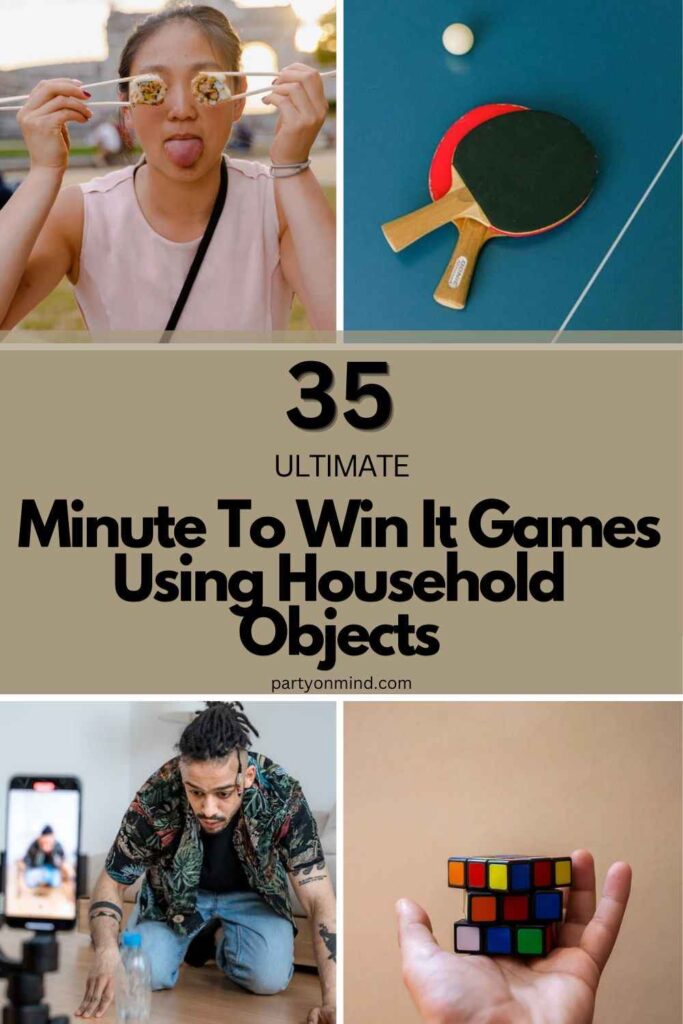 Minute To Win It Games Using Household Objects