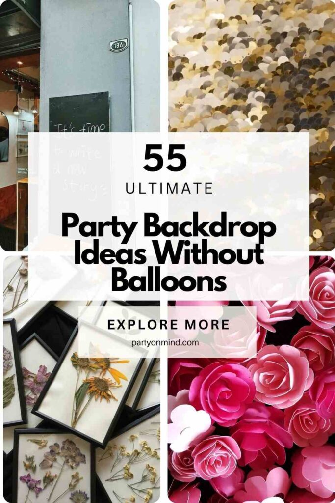 Party Backdrop Ideas Without Balloons