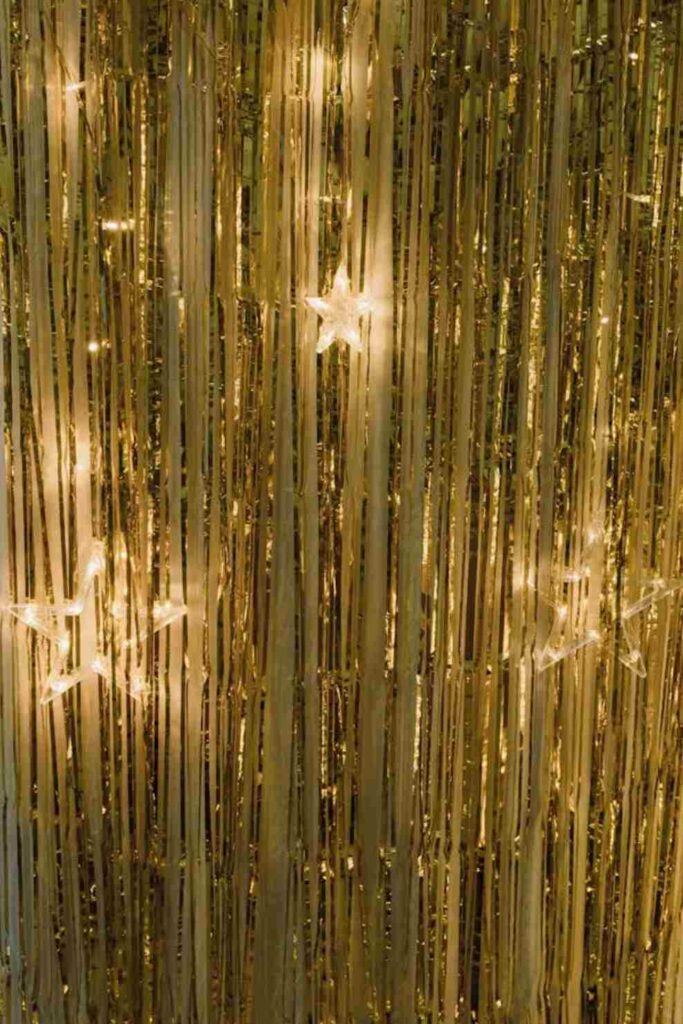 Curtain & Fairy Lights Backdrop