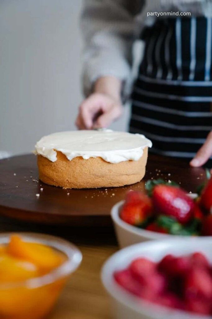 Peach and Cream Cake