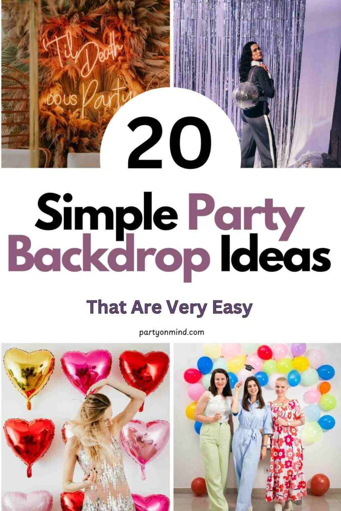 Simple Party Backdrop Ideas