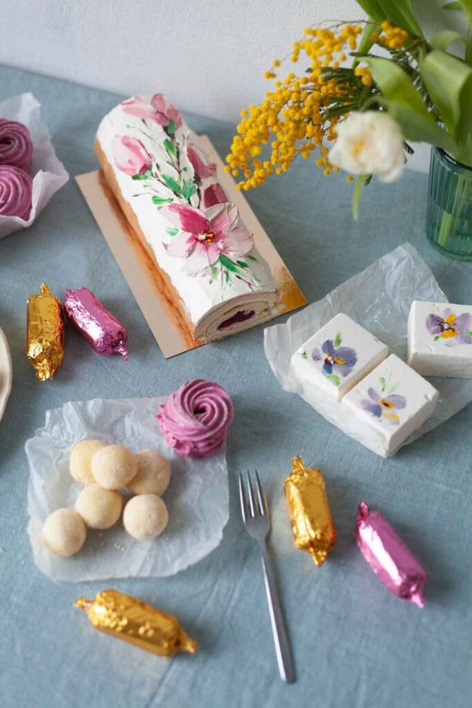 Floral Graduation Cake