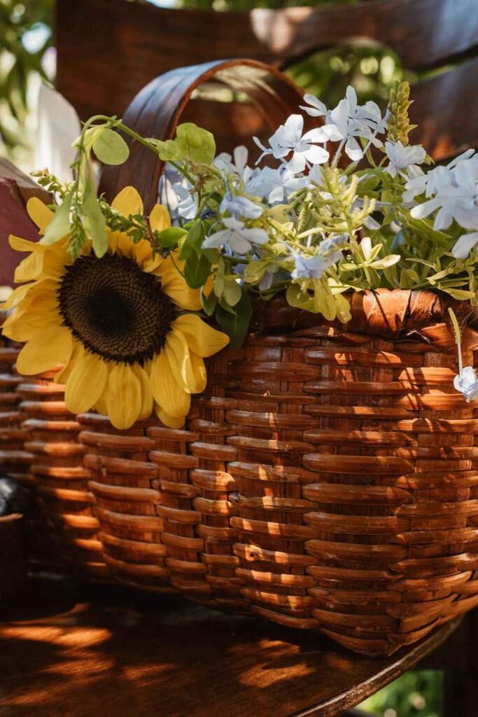 Yellow Garden Basket