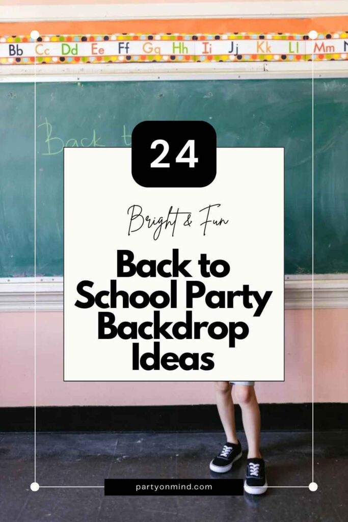 Back to School Party Backdrop