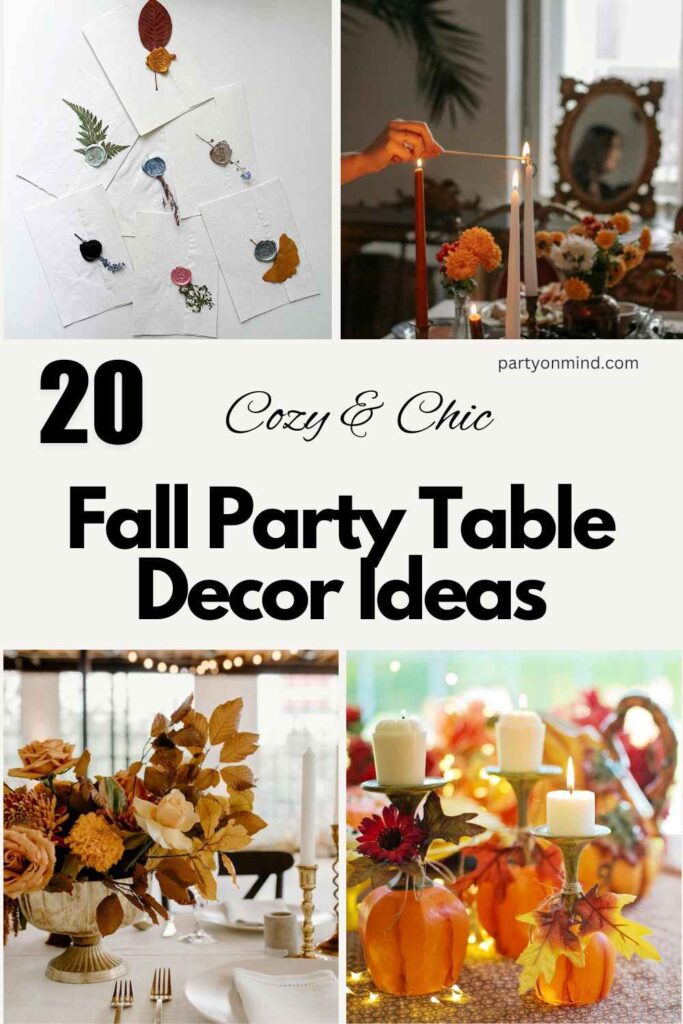 Fall Party Table Decor Ideas