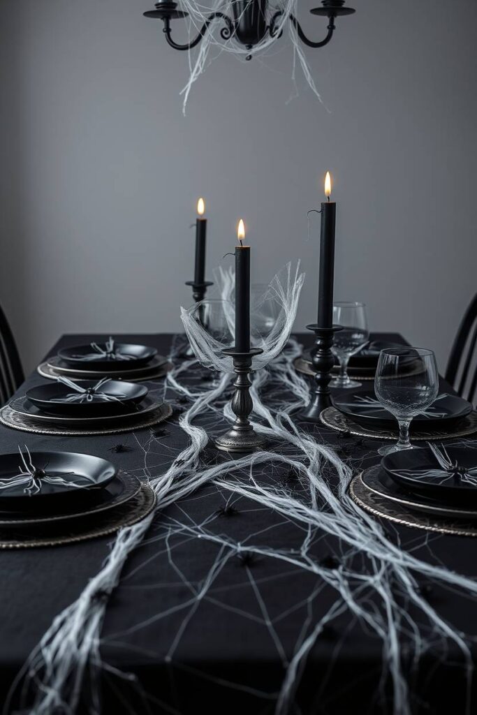 Spooky Spiderweb Setup
